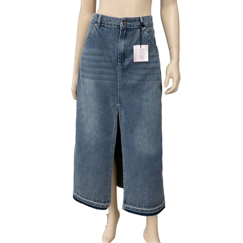 Maxi denim skirt